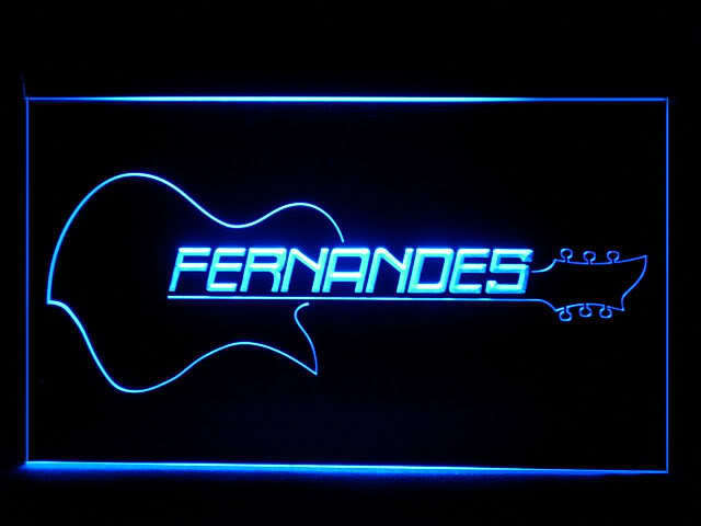 Fernandes Guitar Display Led Light Sign